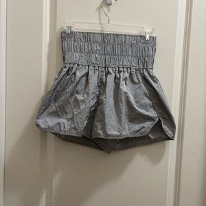 Free People Movement The Way Home Shorts Arctic Mist Size Medium Silver Gray